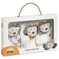 Sonajero manos y pies león, activa el desarrollo visual y auditivo INTERBABY