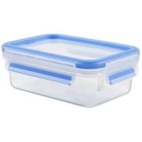 Hermético de plástico rectangular, apto microondas MasterSeal TEFAL , 800 ml