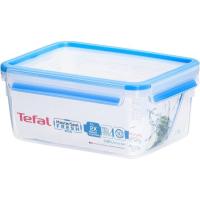 Hermético de plástico rectangular, apto microondas MasterSeal TEFAL , 2,3 litros