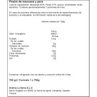 Compota de manzana y pera ANDROS, tarrito 750 g