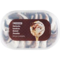 Helado de stracciatella EROSKI, tarrina 900 ml