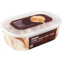 Helado de dulce de leche EROSKI, tarrina 900 ml