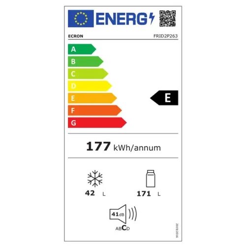 Frigorífico de 2 puertas FRID2P263 ECRON