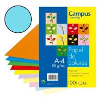 CAMPUS A4 koloretako papera, 100 orri, 80 g, 10 kolore, 1 sorta