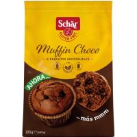 SCHAR glutenik gabeko txokolatezko muffina, paketea 225 g