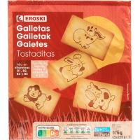 EROSKI galleta txigortuak, sorta 3x225 g