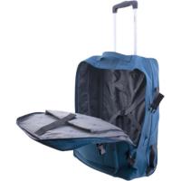 Trolley cabina poliéster azul Explorer, 2 ruedas JOHN TRAVEL, 38x55x20 cm