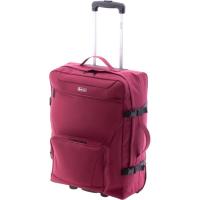 Trolley cabina políester rojo Explorer, 2 ruedas JOHN TRAVEL, 38x55x20 cm