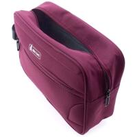 Neceser de viaje poliéster rojo Explorer JOHN TRAVEL, 28x19x9 cm