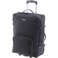 Trolley cabina políester negro Explorer, 2 ruedas JOHN TRAVEL, 38x55x20 cm