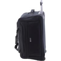 Bolso mediano de poliéster negro, 2 ruedas, Explorer JOHN TRAVEL, 58x33x31 cm