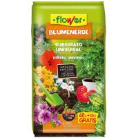 Substrato universal fertilizado Blumenerde FLOWER, saco 40 litros +10%