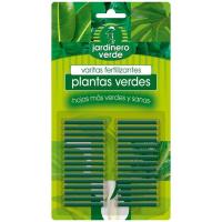 Varitas fertilizantes para plantas verdes JARDINERO VERDE, pack 30 uds