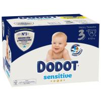 DODOT SENSITIVE pixoihala, 3. neurria, jumbopack paketea 74 ale