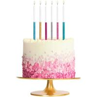 Vela cumpleaños extralarga 14,5 cm brilli brilli multicolor OH YEAH!, pack 12 uds
