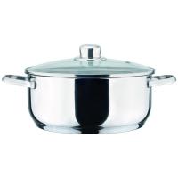 Cacerola Dux con tapa, acero inoxidable, apta para todo tipo de cocinas MAGEFESA, Ø24 cm