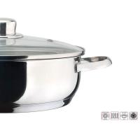 Tartera Dux con tapa, acero inoxidable, apta para todo tipo de cocinas MAGEFESA, Ø26 cm