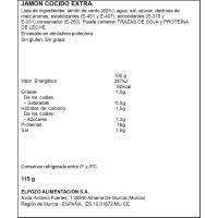 Jamón cocido ELPOZO, lonchas finas, bandeja 115 g