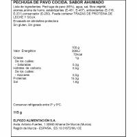 Pechuga de pavo braseado ELPOZO, lonchas finas, bandeja 115 g