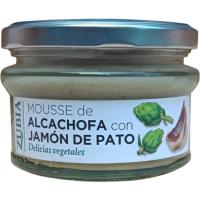 Mousse de alcachofa con jamón de pato ZUBIA, frasco 130 g