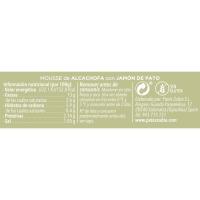 Mousse de alcachofa con jamón de pato ZUBIA, frasco 130 g