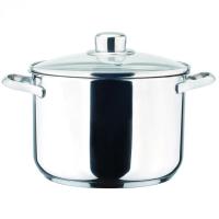 Olla Dux con tapa, acero inoxidable, apta para todo tipo de cocinas MAGEFESA, Ø16 cm