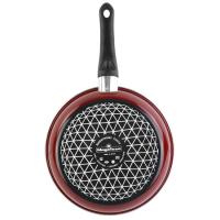 Sartén Praga, acero esmaltado rojo, apta para todo tipo de cocinas MAGEFESA, Ø24 cm