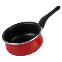 Cazo Praga de acero esmaltado rojo, apto para todo tipo de cocinas MAGEFESA, Ø16 cm