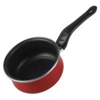 Cazo Praga de acero esmaltado rojo, apto para todo tipo de cocinas MAGEFESA, Ø16 cm