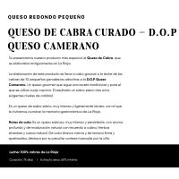 Queso de cabra curado DOP Camerano EL ESTANQUE, pieza aprox 1 kg