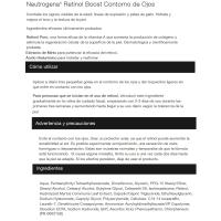 Contorno de ojos NEUTROGENA RETINOL BOOST, tubo 15 ml