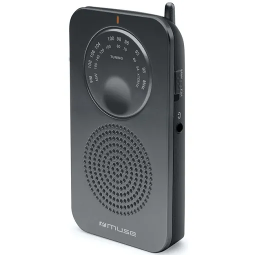 Radio portátil analógica negra M-01 RS MUSE