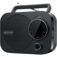 Radio analógica portátil negra retro M-050 R MUSE