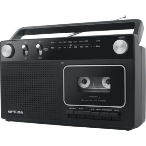 Radio cassette grabador negro M152RC MUSE Radio cassette grabador negro M152RC MUSE