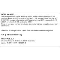 Salsa wasabi S&B, botella 170 g