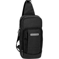 Bandolera cruzada Trimmed negra, políester, correa ajustable MOVOM, 16x31x5.5 cm