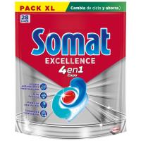 Lavavajillas maquina Excel SOMAT, botella 28 dosis
