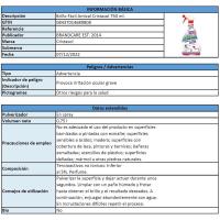 Limpiador antical CRISTASOL, botetella 750 ml