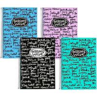 Cuaderno de espiral Folio, cuadrícula 4x4, tapa de plástico Pastel ¿Cuál te llegará? OCW60032 OCEAN'S WAVE, 80 hojas