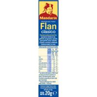 Preparado para flan clásico MANDARIN, 20 uds, caja 20 g