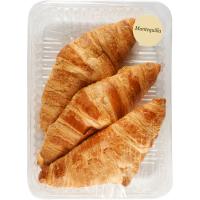 Croissant de mantequilla EROSKI, bandeja 3 uds