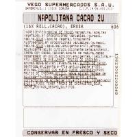 Napolitana de cacao EROSKI, bandeja 2 uds