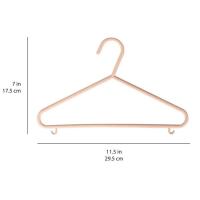 Percha para bebe color rosa, 17,5x29,5 cm, 50% paja de trigo, pack 15 uds
