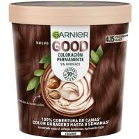 Tinte cocoon 4.15 castaño marrón glace GARNIER GOOD, pack 1 ud