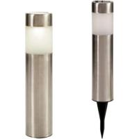 Baliza solar de acero inox alta IBERGARDEN, 38 cm