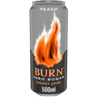 Bebida energética sabor melocotón BURN, lata 50 cl