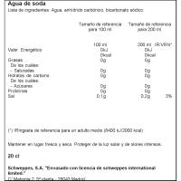 Soda SCHWEPPES, botellín 20 cl