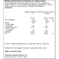 Refresco de cola sin azúcar PEPSI ZERO, pack 12x33 cl