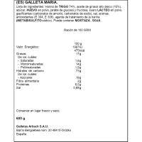 Galleta ARTIACH MARBÚ DORADA, paquete 600 g