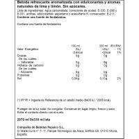 Refresco de lima limón SEVEN UP ZERO, pack 9x33 cl
